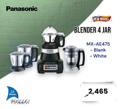 Panasonic MX-AE 475 Mixer Grinder 750 Watts 4 Jars