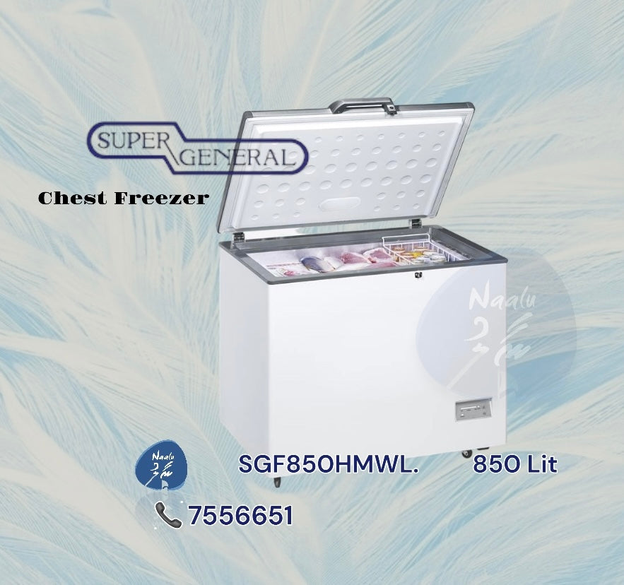 SUPER GENERA 850LTR Chest Freezer SGF850HMWL